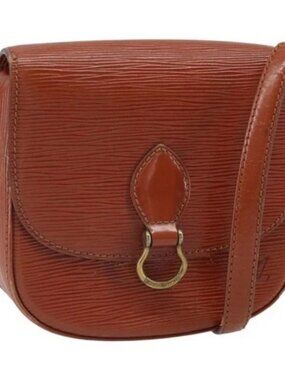 LOUIS VUITTON Epi Saint Cloud PM Shoulder Bag Brown M52213 LV Auth ep13006